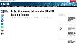 
                            5. FAQs: All you need to know about the UAE teachers licence ...