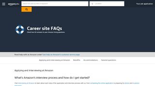 
                            4. FAQs - Amazon.jobs