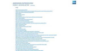 
                            4. FAQs - American Express EPAY