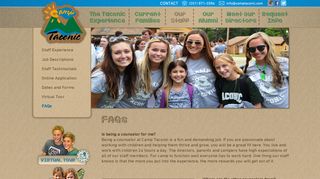 
                            9. FAQs | Camp Taconic