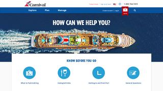 
                            9. FAQs - Carnival Cruises