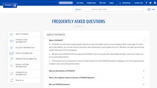 
                            2. FAQs: Customer Care Queries - PAYBACK