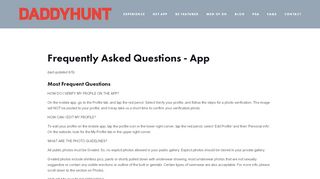 
                            2. FAQs — Daddyhunt App