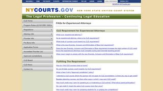 
                            4. FAQs for Experienced Attorneys | NYCOURTS.GOV - New York State ...