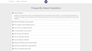 
                            2. FAQs - Frequently Asked Questions - JioMoney