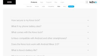 
                            9. FAQs - Kevo Smart Lock frequently asked questions