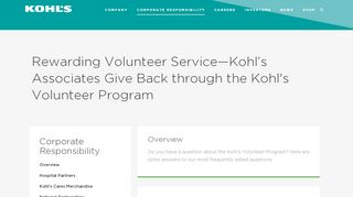 
                            4. FAQs - Kohl's Corporation