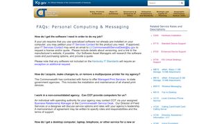 
                            1. FAQs: Personal Computing & Messaging - COT