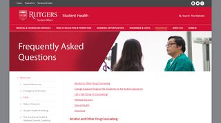 
                            6. FAQs – Student Health - Rutgers University
