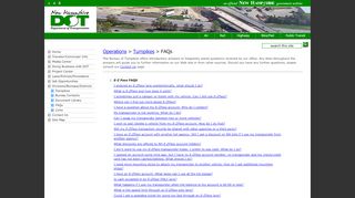 
                            4. FAQs | Turnpikes | NH Department of Transportation - NH.gov