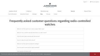
                            6. FAQs - Uhrenfabrik Junghans