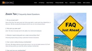 
                            9. FAQs - Zoom Tan | Tanning Salon Frequently Asked Questions ...