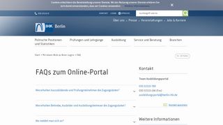 
                            3. FAQs zum Online-Portal - IHK Berlin