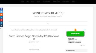 
                            8. Farm Heroes Saga Game for PC Windows 10