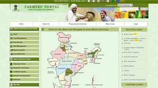 
                            2. Farmer Portal : Home Page