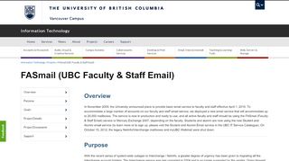 
                            5. FASmail (UBC Faculty & Staff Email) | UBC Information ...