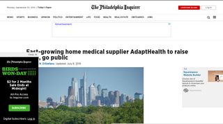 
                            6. Fast-growing home medical supplier AdaptHealth to raise cash, go ...