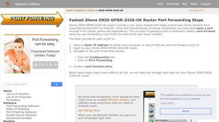 
                            9. Fastest Zhone ZNID-GPON-2426-UK Router Port Forwarding Steps