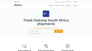 
                            7. Fastway South Africa Tracking - AfterShip