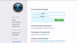 
                            2. Faxator.com • Il tuo Fax Virtuale via Internet • Area ...