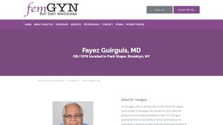 
                            9. Fayez Guirguis, MD: OB/GYN Park Slope Brooklyn, NY - FemGYN