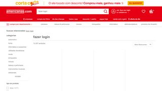 
                            4. Fazer Login em Promoção nas Lojas Americanas.com