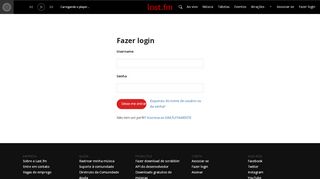 
                            3. Fazer login | Last.fm