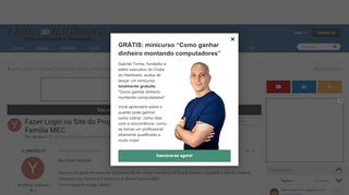 
                            5. Fazer Login no Site do Projeto Presença/Bolsa …