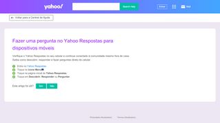 
                            2. Fazer uma pergunta no Yahoo Respostas para dispositivos ...