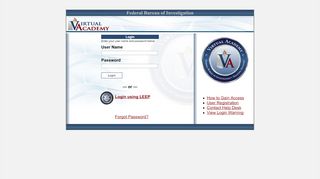 
                            7. FBI Virtual Academy Login