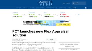 
                            3. FCT launches new Flex Appraisal solution | Markets Insider