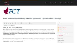 
                            4. FCT to Streamline Appraisal Delivery and Review by Connecting ...