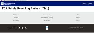 
                            3. FDA Safety Reporting Portal (HTML) | FDA