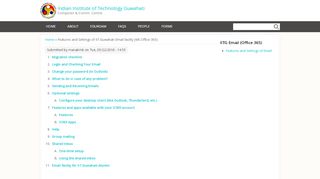 
                            3. Features and Settings of IIT Guwahati Email ... - iitg.ac.in