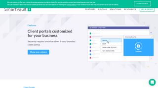 
                            9. Features - Client Portal - SmartVault