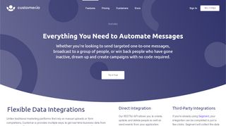 
                            9. Features - Customer.io