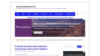 
                            3. Federal Teachers Recruitment 2019/2020 and Latest Application ...