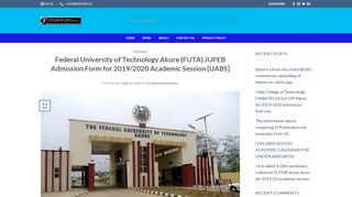 
                            5. Federal University of Technology Akure (FUTA) JUPEB Admission ...