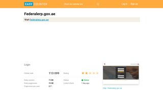 
                            1. Federalerp.gov.ae: Login - Easy Counter: Count web pages ...