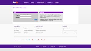 
                            10. FedEx | Email/Online Label | Login