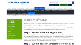 
                            5. FedLine Web Setup - Federal Reserve Bank Services