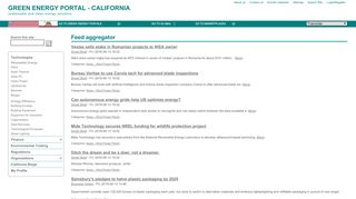 
                            9. Feed aggregator | Green Energy Portal - California