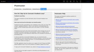 
                            7. Feedback Loop - Comcast postmaster