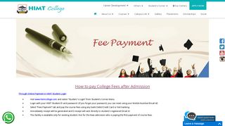 
                            7. Fees Payment - - HIMT