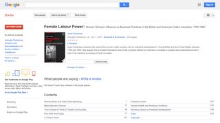 
                            9. Female Labour Power: Women Workers' Influence on Business Practices ...