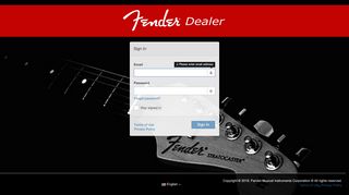 
                            10. Fender Dealer Login