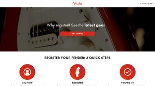 
                            4. Fender Product Registration