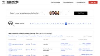 
                            8. Fernando Pimentel: Business Profiles | ZoomInfo.com