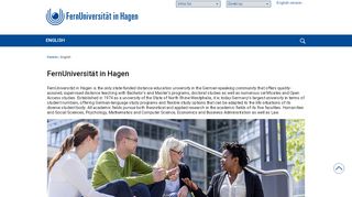 
                            2. FernUniversität in Hagen - FernUniversität in Hagen