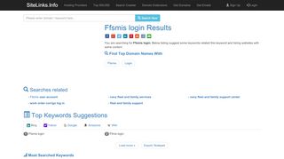 
                            8. Ffsmis login Results For Websites Listing - SiteLinks.Info